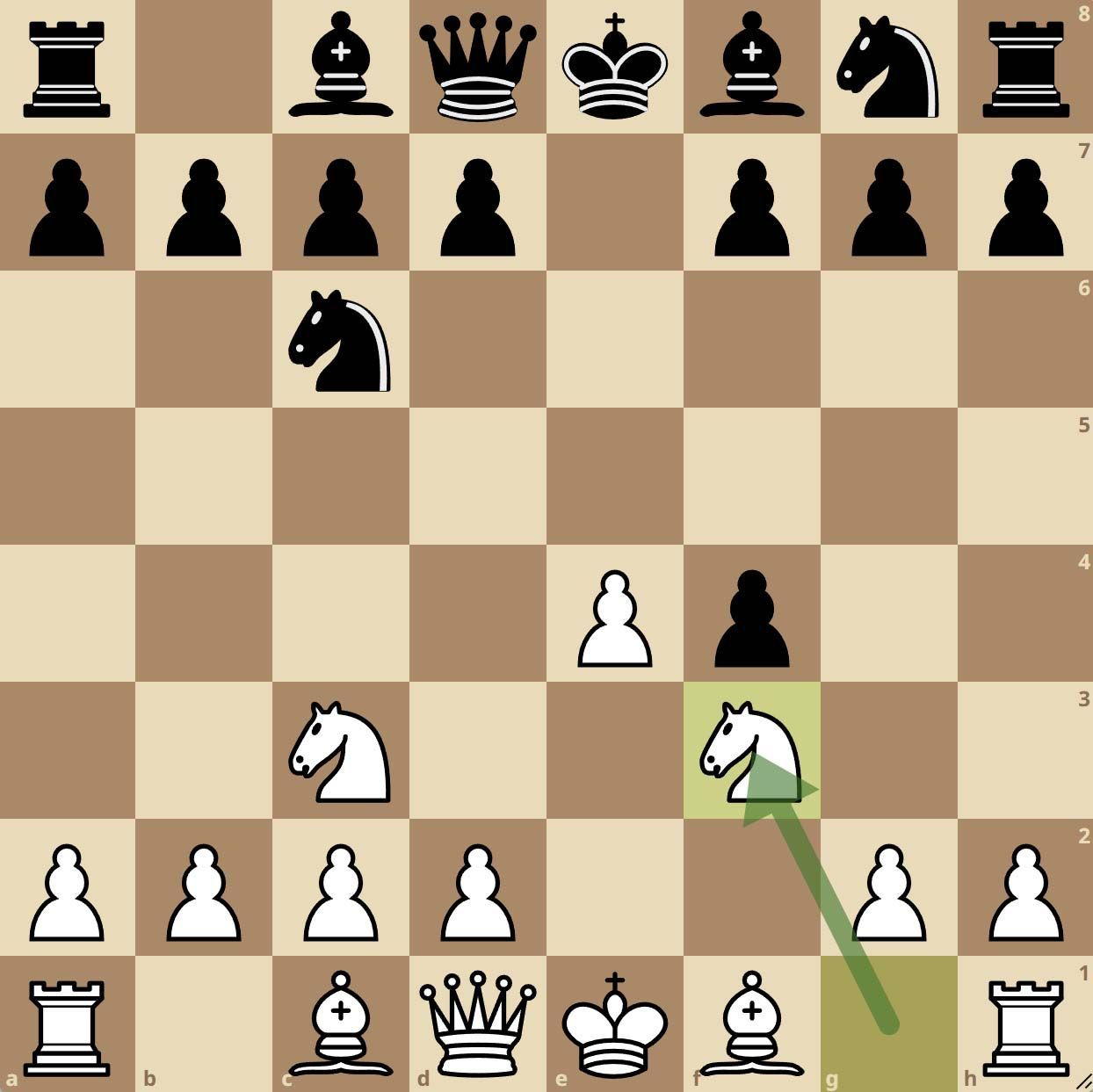 Gambito Vienés línea principal