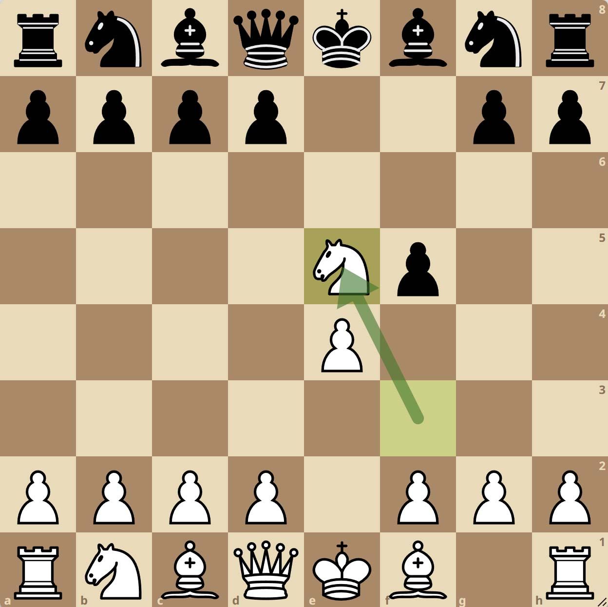 Gambito Letón 3.Cxe5