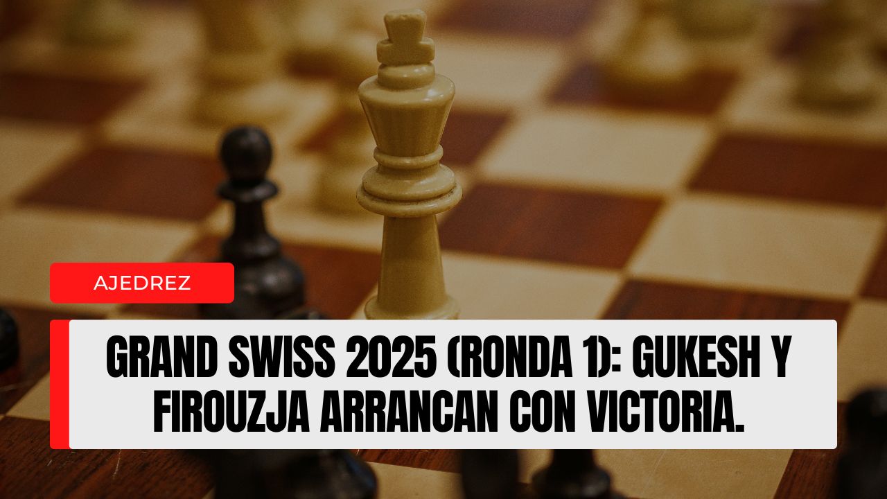 Grand Swiss 2025 (Ronda 1): Gukesh y Firouzja arrancan con victoria; terremoto de sorpresas en el femenino.