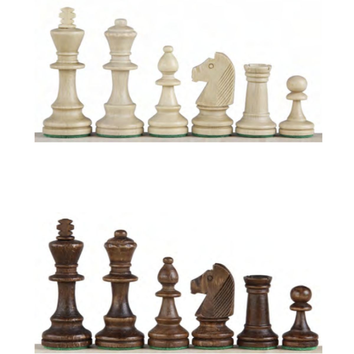 Piezas de Ajedrez German Staunton No4 Madera 3" | Chesscul