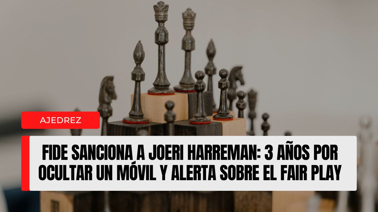 FIDE sanciona a Joeri Harreman 3 años por ocultar un móvil y alerta sobre el fair play