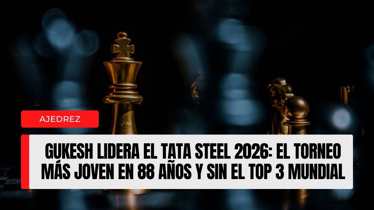 Gukesh lidera el Tata Steel 2026: el torneo más joven en 88 años y sin el top 3 mundial