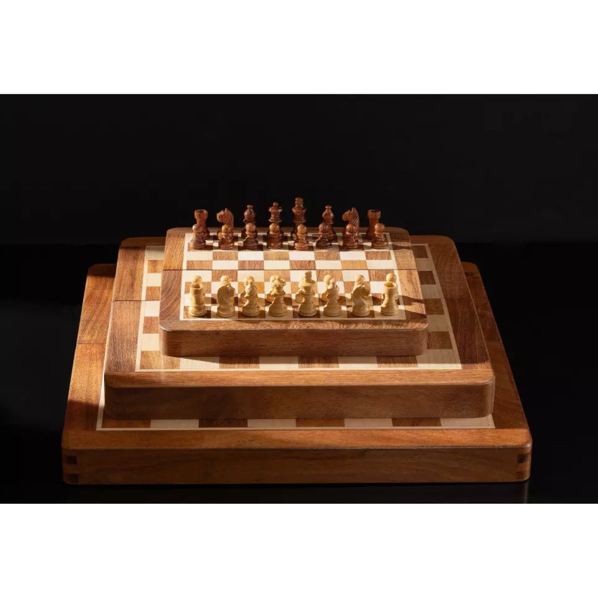 7" (18 cm) Magnetic Acacia Wood Chess Set – Model 5 - Image 5