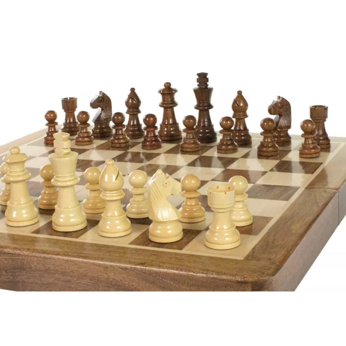 7" (18 cm) Magnetic Acacia Wood Chess Set – Model 5 - Image 4