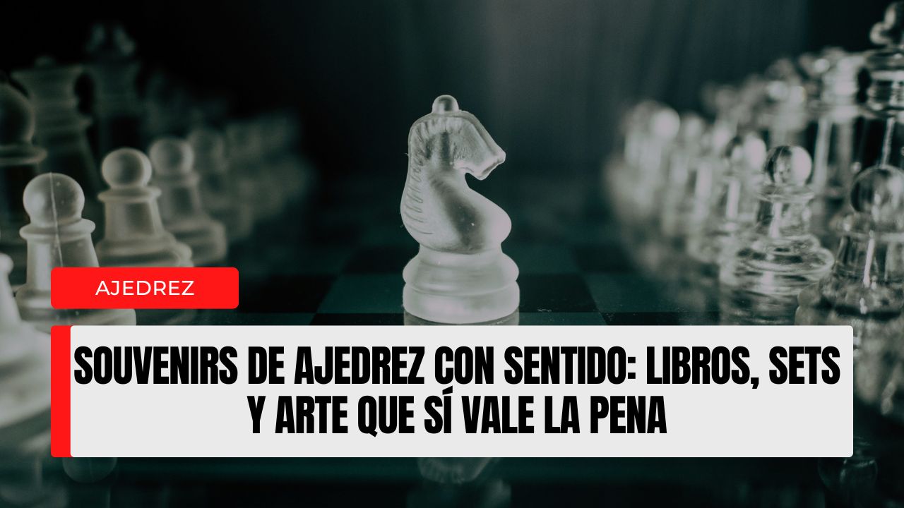 Souvenirs de ajedrez con sentido libros, sets y arte que sí vale la pena