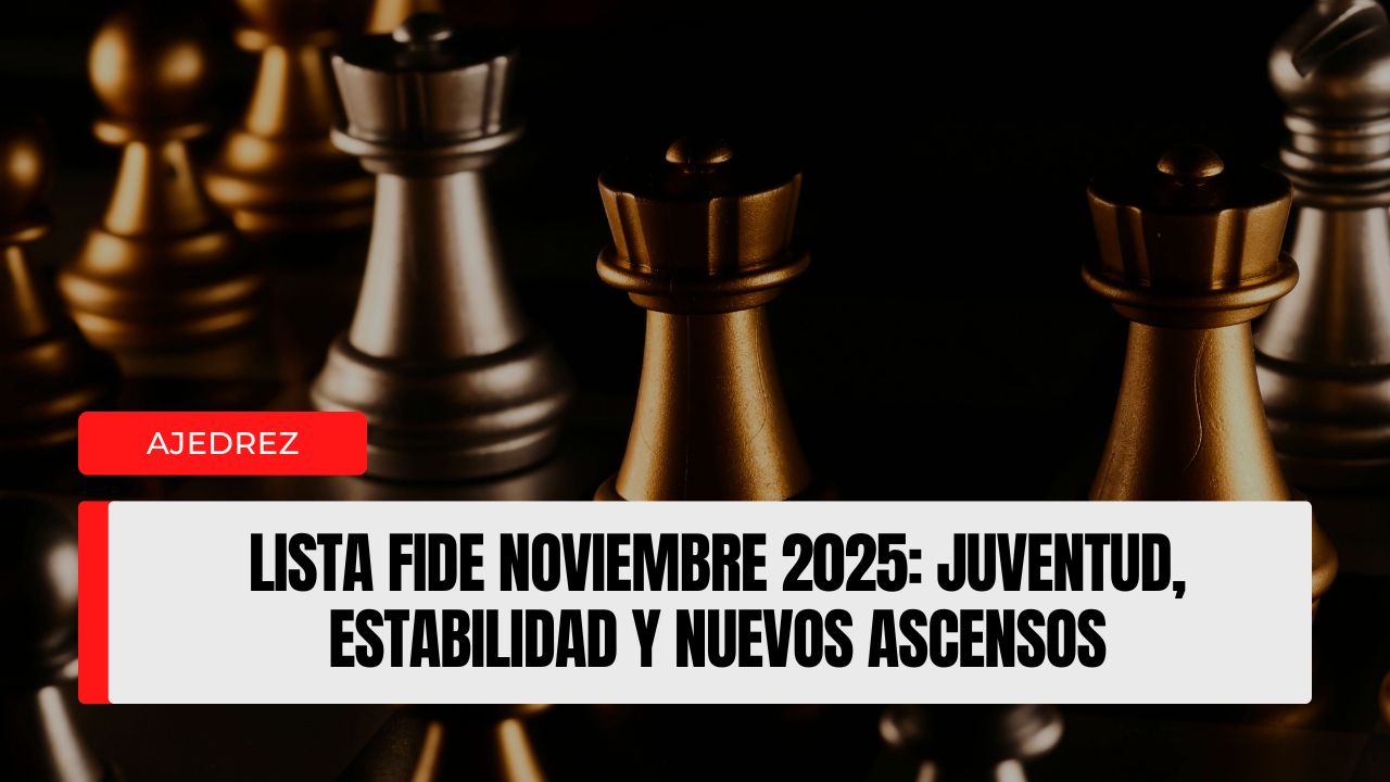 Lista FIDE de noviembre de 2025: juventud al mando, consistencia en la cima y ascensos que mueven el tablero