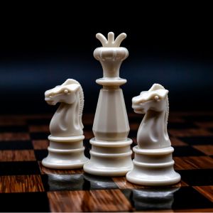Metal chess pieces
