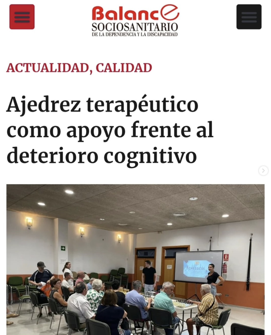 Balance Sociosanitario — Chesscul