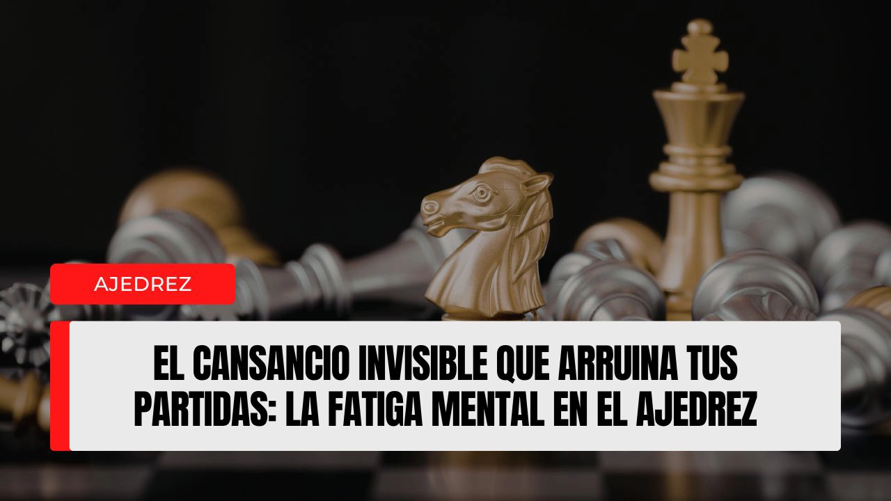 El cansancio invisible que arruina tus partidas la fatiga mental en el ajedrez.