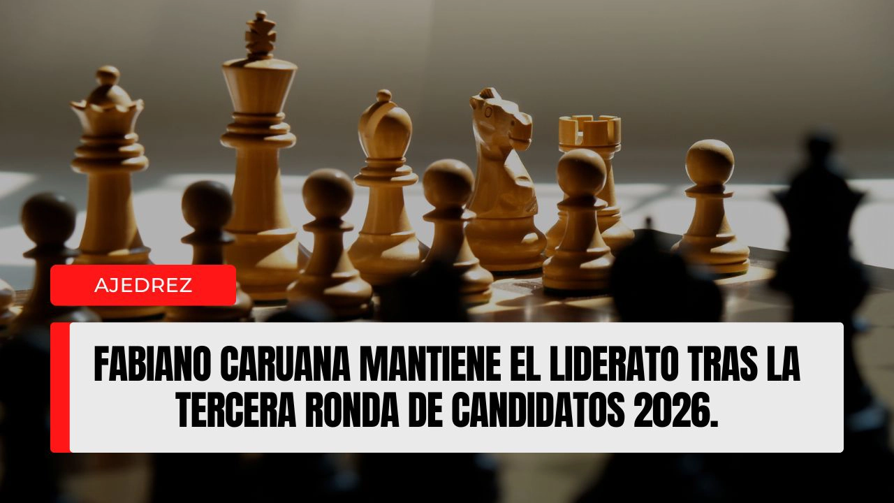 Fabiano Caruana mantiene el liderato tras la tercera ronda de Candidatos 2026.