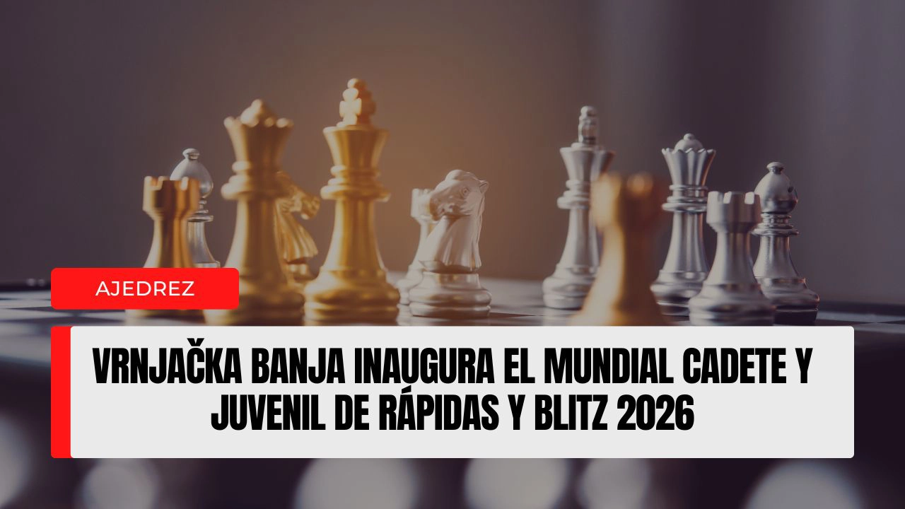 Vrnjačka Banja inaugura el Mundial Cadete y Juvenil de Rápidas y Blitz 2026.