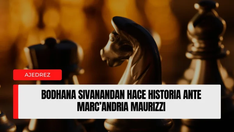 Bodhana Sivanandan hace historia ante Marc’Andria Maurizzi