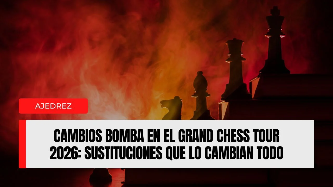 Cambios bomba en el Grand Chess Tour 2026 sustituciones que lo cambian todo.