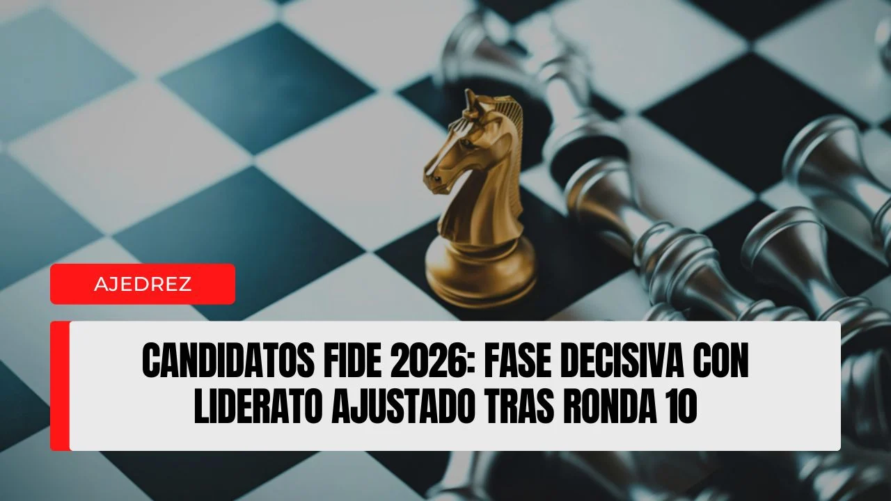 Candidatos FIDE 2026: fase decisiva con liderato ajustado tras ronda 10