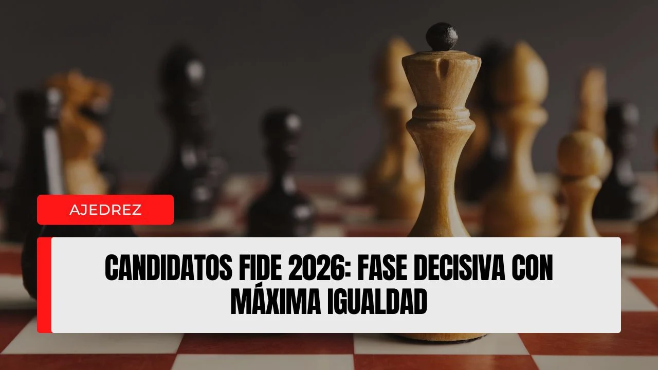 Candidatos FIDE 2026 fase decisiva con máxima igualdad.