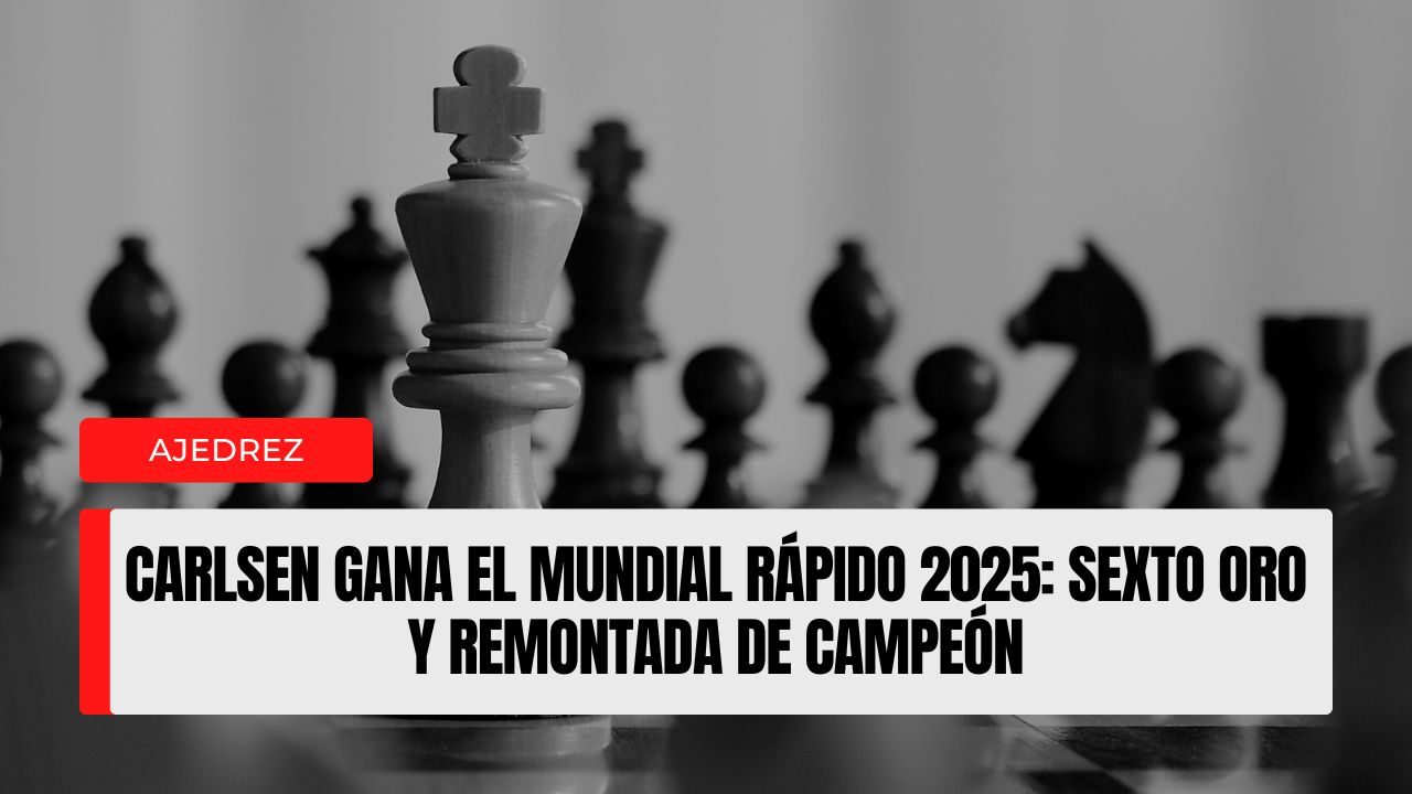 Carlsen gana el Mundial Rápido 2025 sexto oro y remontada de campeón