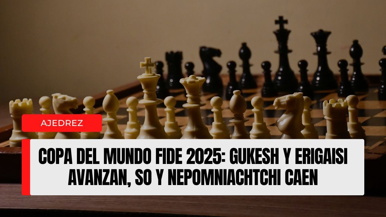 “Copa del Mundo FIDE 2025 Gukesh y Erigaisi avanzan, So y Nepomniachtchi caen”