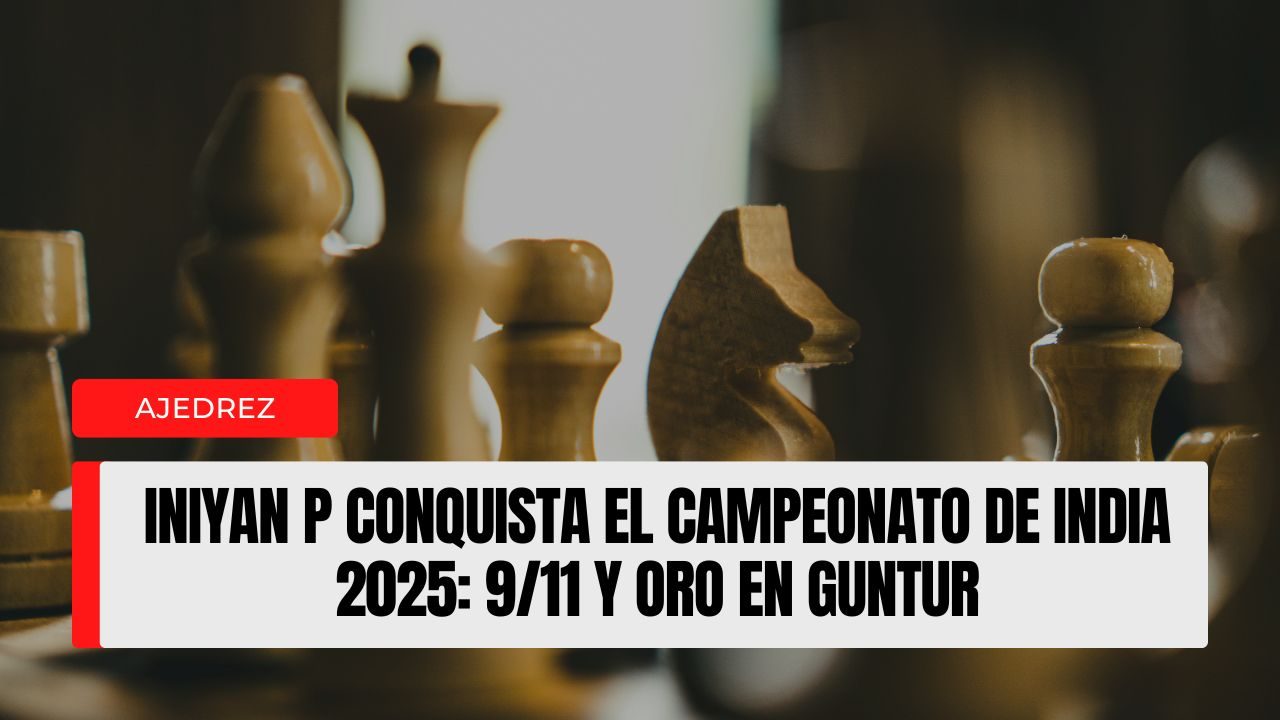 Iniyan P conquista el Campeonato de India 2025 911 y oro en Guntur