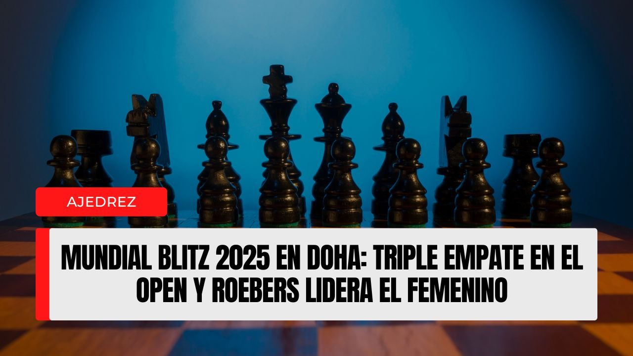Mundial Blitz 2025 en Doha triple empate en el Open y Roebers lidera el femenino