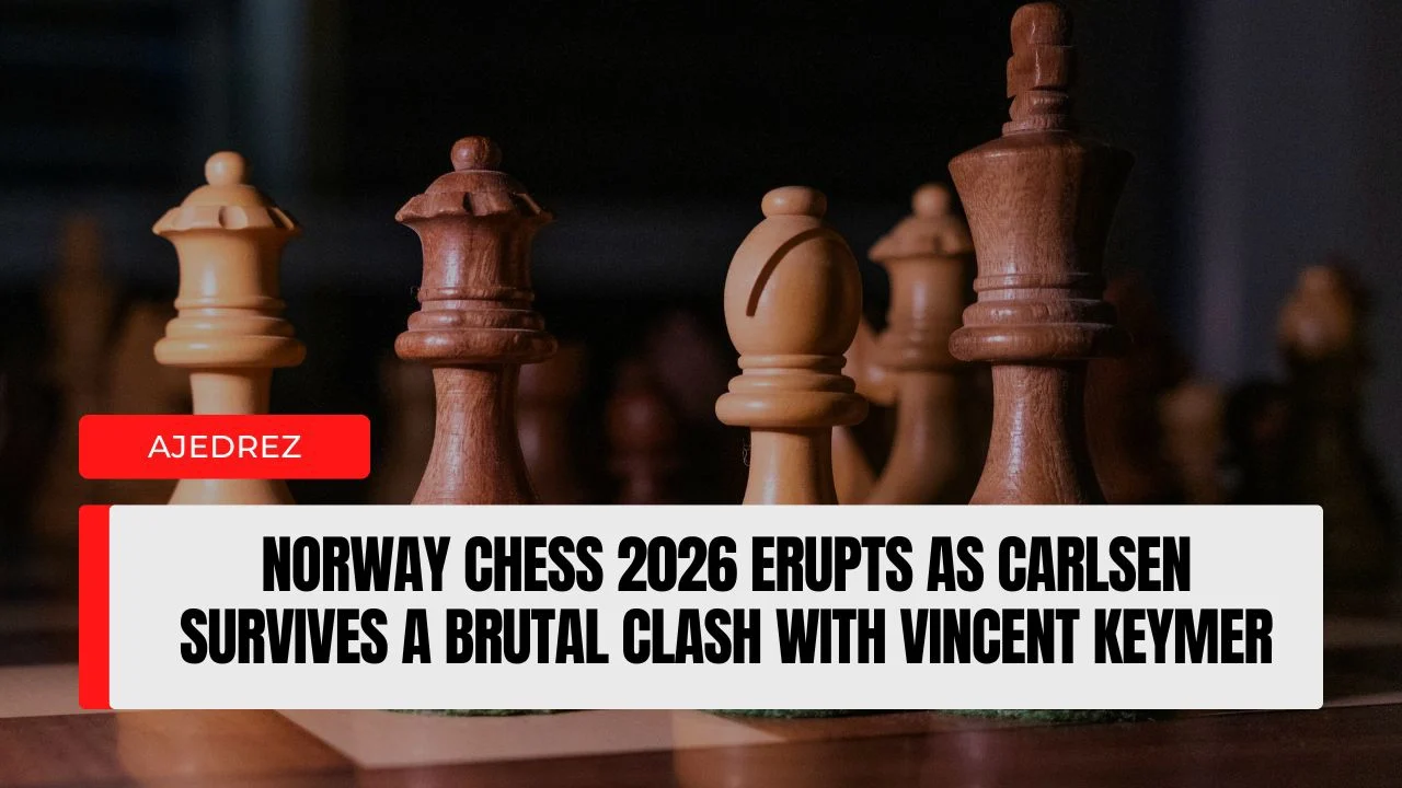 Norway Chess 2026 erupts as Carlsen survives a brutal clash with Vincent Keymer.