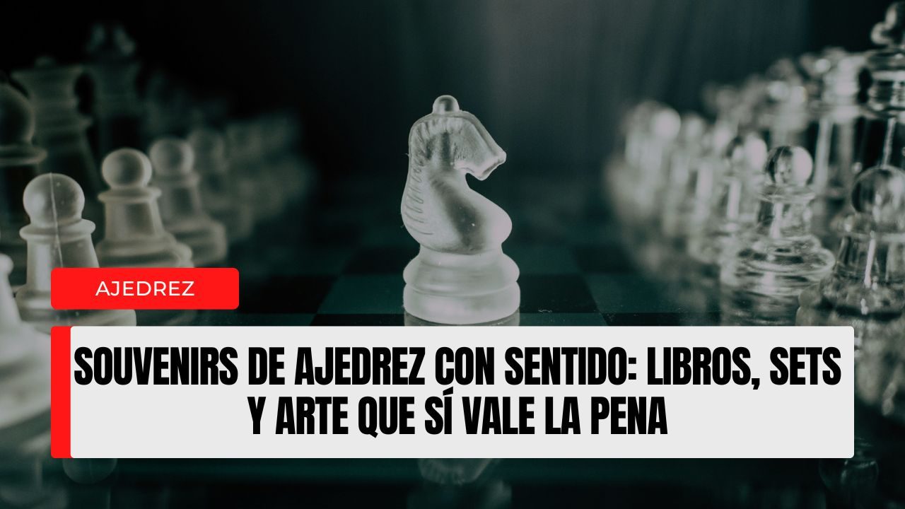 Souvenirs de ajedrez con sentido libros, sets y arte que sí vale la pena